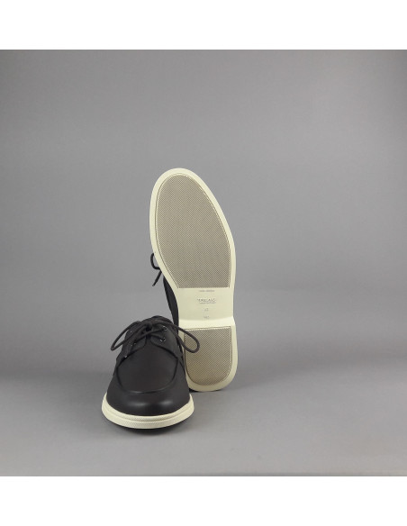 Frau --- Mocassino Barca Uomo Pelle Marrone Scuro