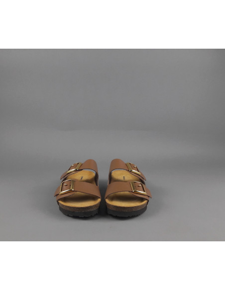 Frau --- Sandalo Slipper Donna Pelle Marrone