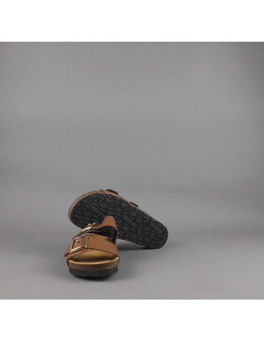 Frau --- Sandalo Slipper Donna Pelle Marrone