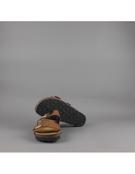 Frau --- Sandalo Slipper Donna Pelle Marrone