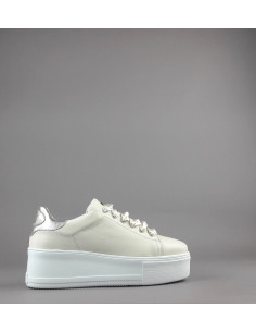 Frau --- Sneakers Platform Donna Pelle Avorio