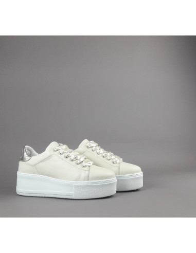 Frau --- Sneakers Platform Donna Pelle Avorio