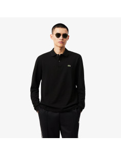 Lacoste --- Polo Uomo Manica Lunga Piqué Nero