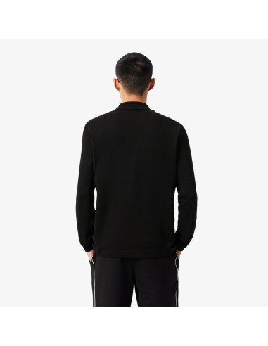 Lacoste --- Polo Uomo Manica Lunga Piqué Nero