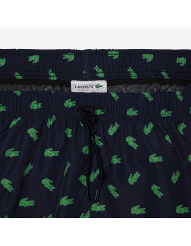 Lacoste --- Costume Mare Uomo Nylon Blu Scuro