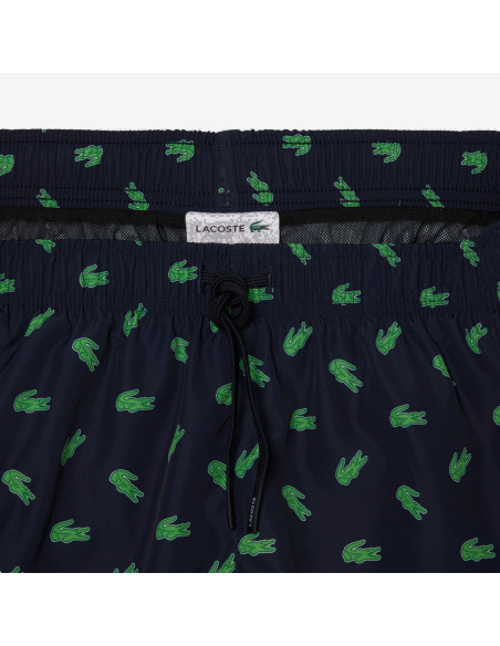 Lacoste --- Costume Mare Uomo Nylon Blu Scuro