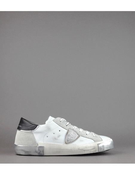 Philippe Model --- Sneakers Uomo Paris x Pelle Bianco