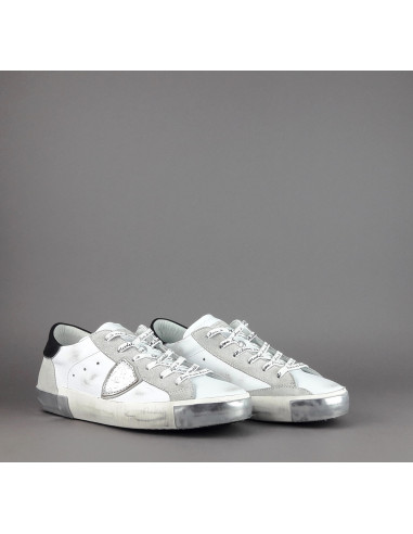 Philippe Model --- Sneakers Uomo Paris x Pelle Bianco