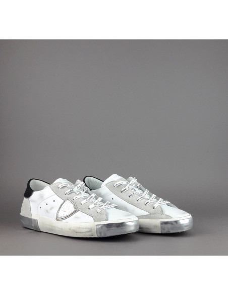 Philippe Model --- Sneakers Uomo Paris x Pelle Bianco