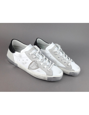 Philippe Model --- Sneakers Uomo Paris x Pelle Bianco