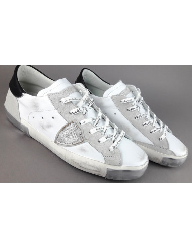 Philippe Model --- Sneakers Uomo Paris x Pelle Bianco
