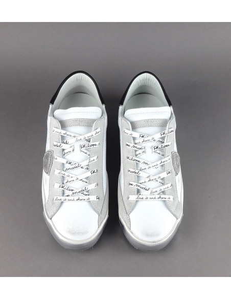 Philippe Model --- Sneakers Uomo Paris x Pelle Bianco