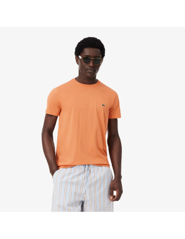 Lacoste --- T-Shirt Cotone Pima Arancio