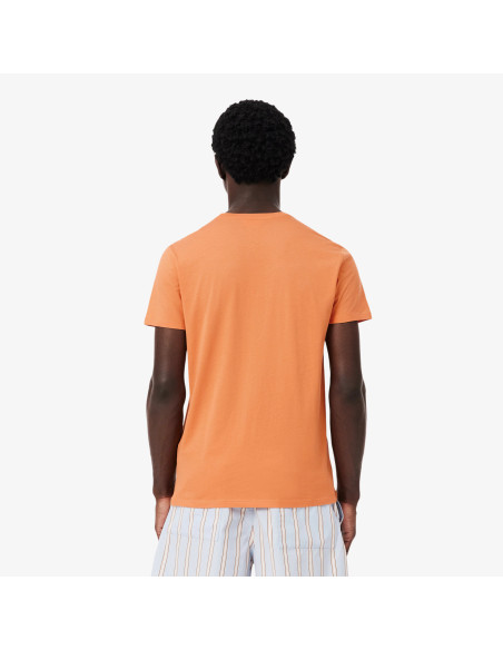 Lacoste --- T-Shirt Cotone Pima Arancio