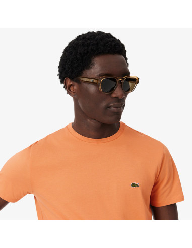 Lacoste --- T-Shirt Cotone Pima Arancio