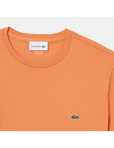Lacoste --- T-Shirt Cotone Pima Arancio