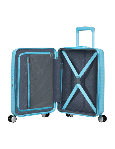 American Tourister --- Trolley Soundbox 55cm Azzurro