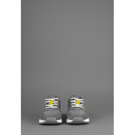 Hogan Sneakers J484 Junior Baby Camoscio Tela Grigio Scuro H Tessuto Prezzo 170,00