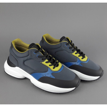 Hogan Interaction Uomo Tessuto Scuba Antracite Nero Prezzo 370,00