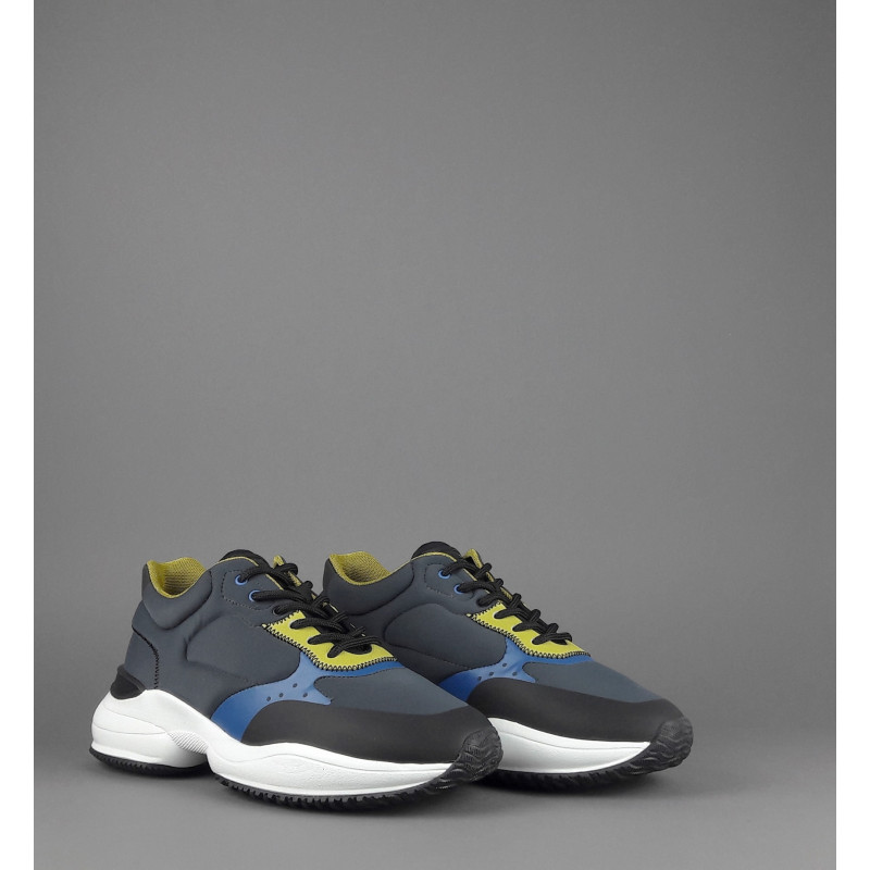 Hogan Interaction Uomo Tessuto Scuba Antracite Nero Prezzo 370,00