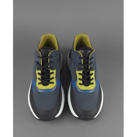 Hogan Interaction Uomo Tessuto Scuba Antracite Nero Prezzo 370,00