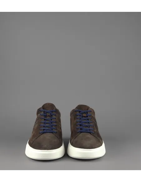 Hogan Sneakers H580 Uomo Camoscio Marrone Scuro H Lunga Prezzo 350,00