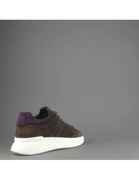 Hogan Sneakers H580 Uomo Camoscio Marrone Scuro H Lunga Prezzo 350,00