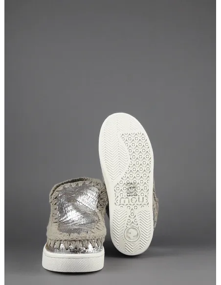Mou Summer Eskimo Sneakers Donna Pelle Effetto Cutter Argento Prezzo 210,00