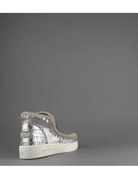 Mou Summer Eskimo Sneakers Donna Pelle Effetto Cutter Argento Prezzo 210,00