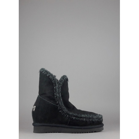 Mou Eskimo Wedge Donna Montone Double-Face Nero Prezzo 260,00