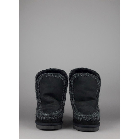 Mou Eskimo Wedge Donna Montone Double-Face Nero Prezzo 260,00