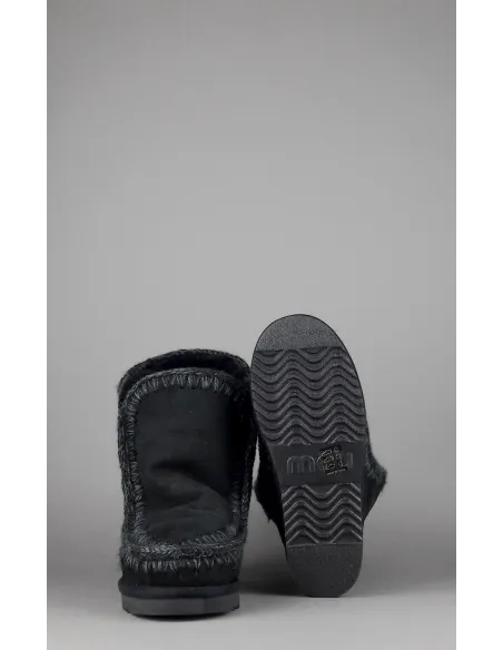 Mou Eskimo Wedge Donna Montone Double-Face Nero Prezzo 260,00