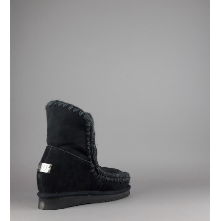 Mou Eskimo Wedge Donna Montone Double-Face Nero Prezzo 260,00