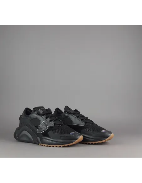 Philippe Model Sneakers Donna Eze Pelle Camoscio Tela Nero Prezzo 350,00