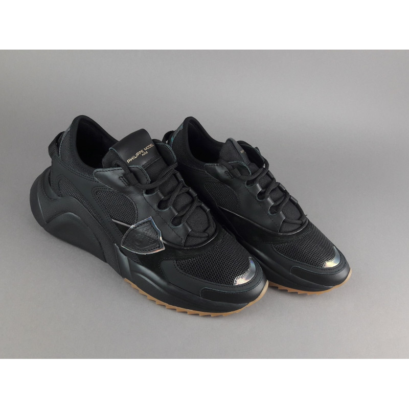 Philippe Model Sneakers Donna Eze Pelle Camoscio Tela Nero Prezzo 350,00