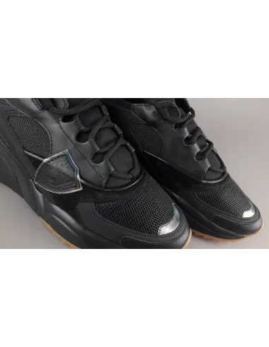 Philippe Model Sneakers Donna Eze Pelle Camoscio Tela Nero Prezzo 350,00
