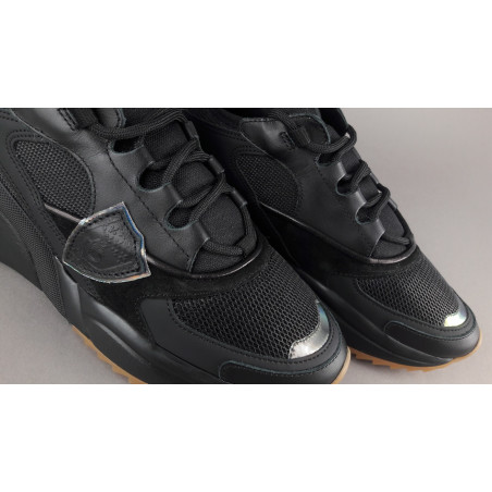 Philippe Model Sneakers Donna Eze Pelle Camoscio Tela Nero Prezzo 350,00