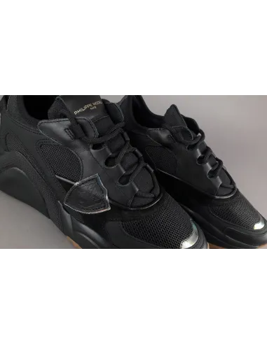 Philippe Model Sneakers Donna Eze Pelle Camoscio Tela Nero Prezzo 350,00
