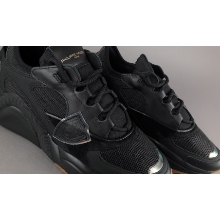 Philippe Model Sneakers Donna Eze Pelle Camoscio Tela Nero Prezzo 350,00
