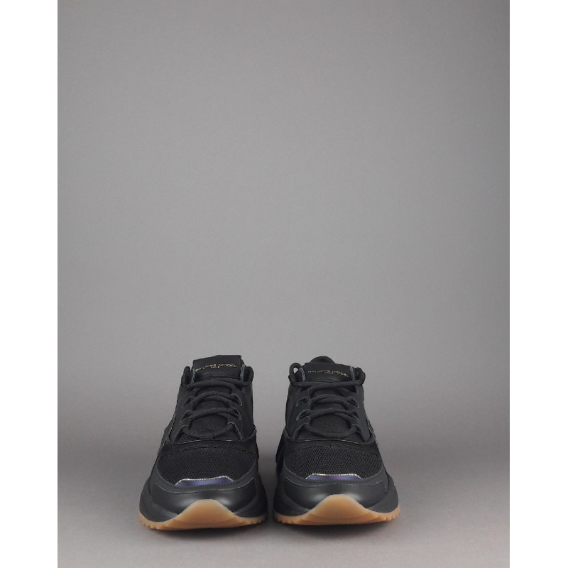 Philippe Model Sneakers Donna Eze Pelle Camoscio Tela Nero Prezzo 350,00