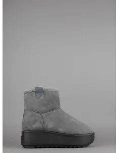 Hoor Tronchetto Donna Camoscio Montone Shearling Grigio Scuro Prezzo 180,00