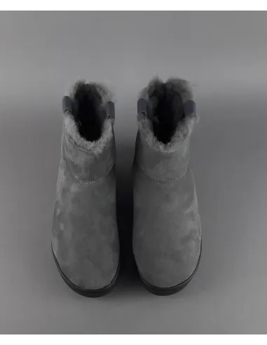 Hoor Tronchetto Donna Camoscio Montone Shearling Grigio Scuro Prezzo 180,00