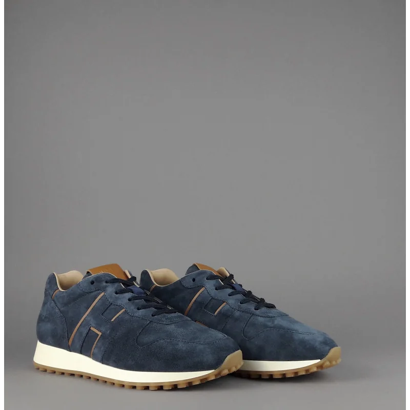 Hogan " Sneakers H429 Uomo Camoscio Blu Pezzo 320,00