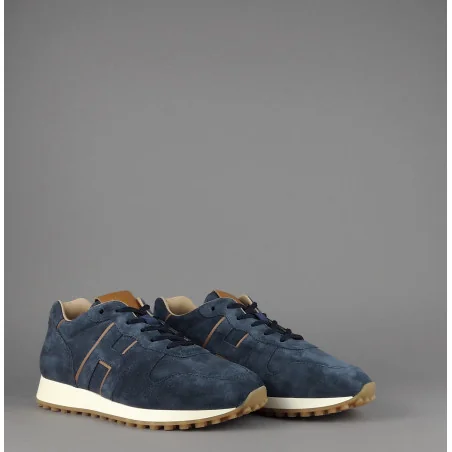 Hogan " Sneakers H429 Uomo Camoscio Blu Pezzo 320,00