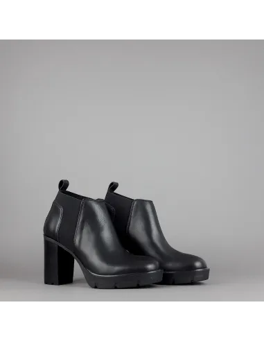 Janet Sport Stivaletto Donna Amanda Pelle Nero Elastico Laterale Prezzo 150,00