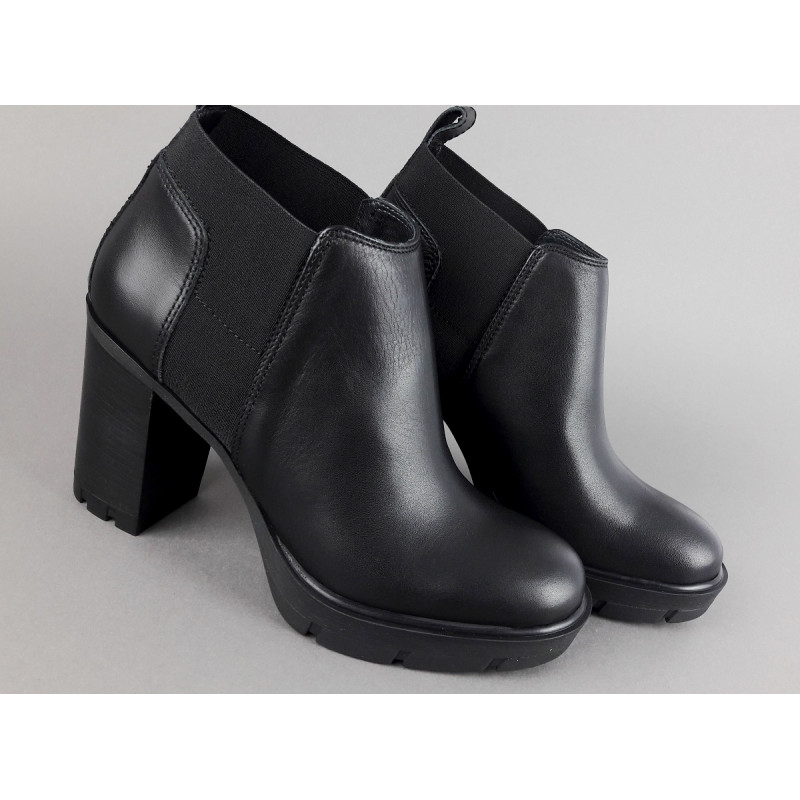 Janet Sport Stivaletto Donna Amanda Pelle Nero Elastico Laterale Prezzo 150,00