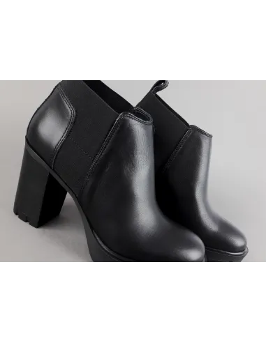 Janet Sport Stivaletto Donna Amanda Pelle Nero Elastico Laterale Prezzo 150,00