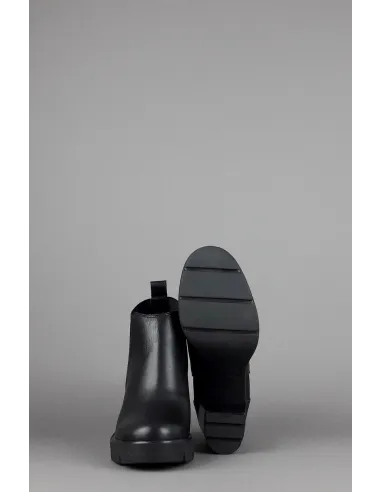 Janet Sport Stivaletto Donna Amanda Pelle Nero Elastico Laterale Prezzo 150,00