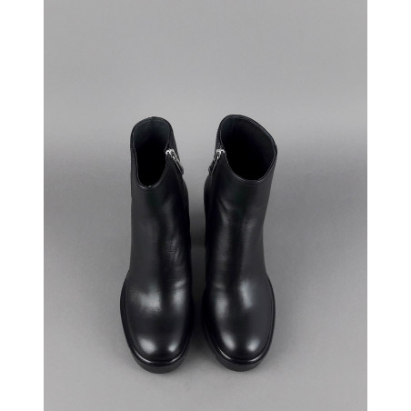 Janet Sport Tronchetto Donna Amanda Pelle Nero Zip Laterale Prezzo 170,00