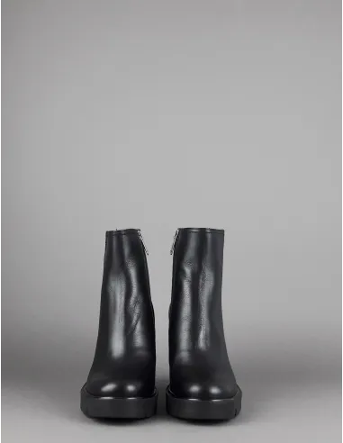 Janet Sport Tronchetto Donna Amanda Pelle Nero Zip Laterale Prezzo 170,00